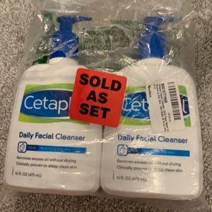 Cetaphil NEW Daily Facial Cleanser 16 oz (2 pack)